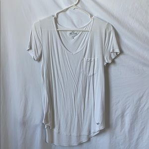 Light weight white easy tee hollister top size:S